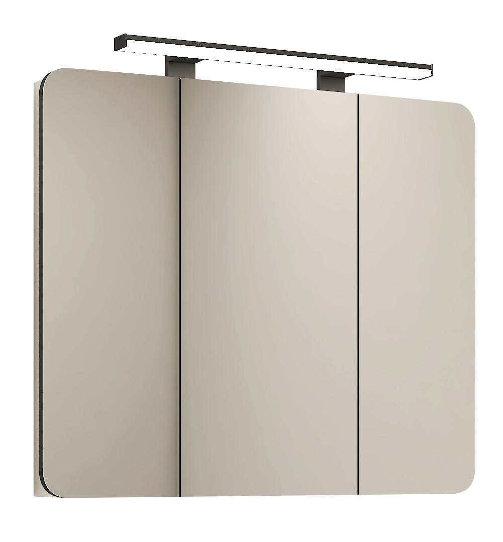 Stylife ZRCADLOVÁ SKŘÍŇKA, bílá, bílá, 85/74/18 cm