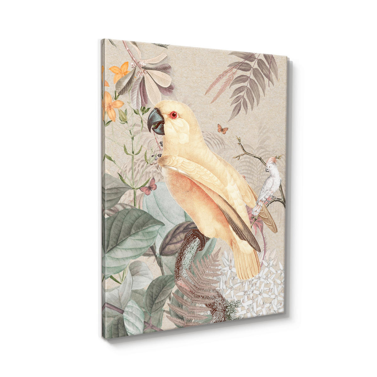 LEINWANDBILD Tiere, Pflanzen 60/80 cm  - Multicolor, Basics, Holz/Textil (60/80cm)