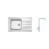 POMIVALNO KORITO – SET - barve aluminija, Basics, kovina (86/50/19cm)