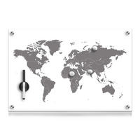 MEMOBOARD - Transparent/Multicolor, Basics, Glas (60/40/1,9cm) - Zeller Present