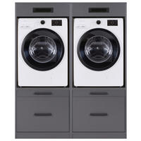 HAUSWIRTSCHAFTSRAUM 134/164/68 cm  in Anthrazit  - Anthrazit, MODERN, Holzwerkstoff (134/164/68cm) - home24