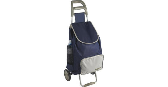 EINKAUFSTROLLEY - Blau/Grau, KONVENTIONELL, Kunststoff/Textil (39/32/94cm) - Boxxx