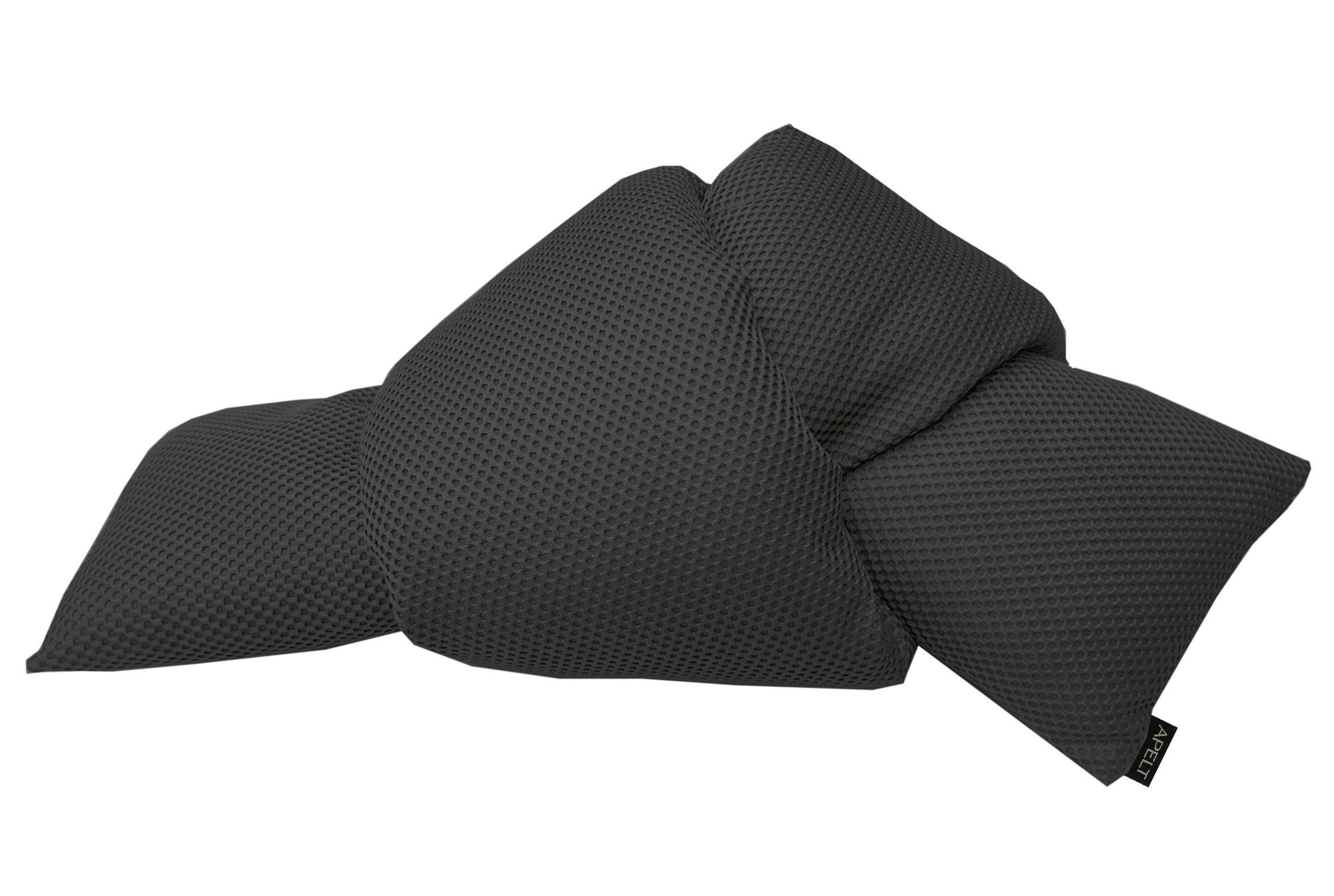 ZIERKISSEN 31/53 cm  - Schwarz/Weiß, Basics, Textil (31/53cm) - Apelt