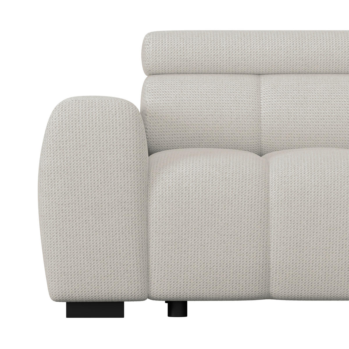 HÖRNSOFFA i vävt tyg sandfärgad  - beige/sandfärgad, Trend, textil/plast (285/168cm) - Livetastic