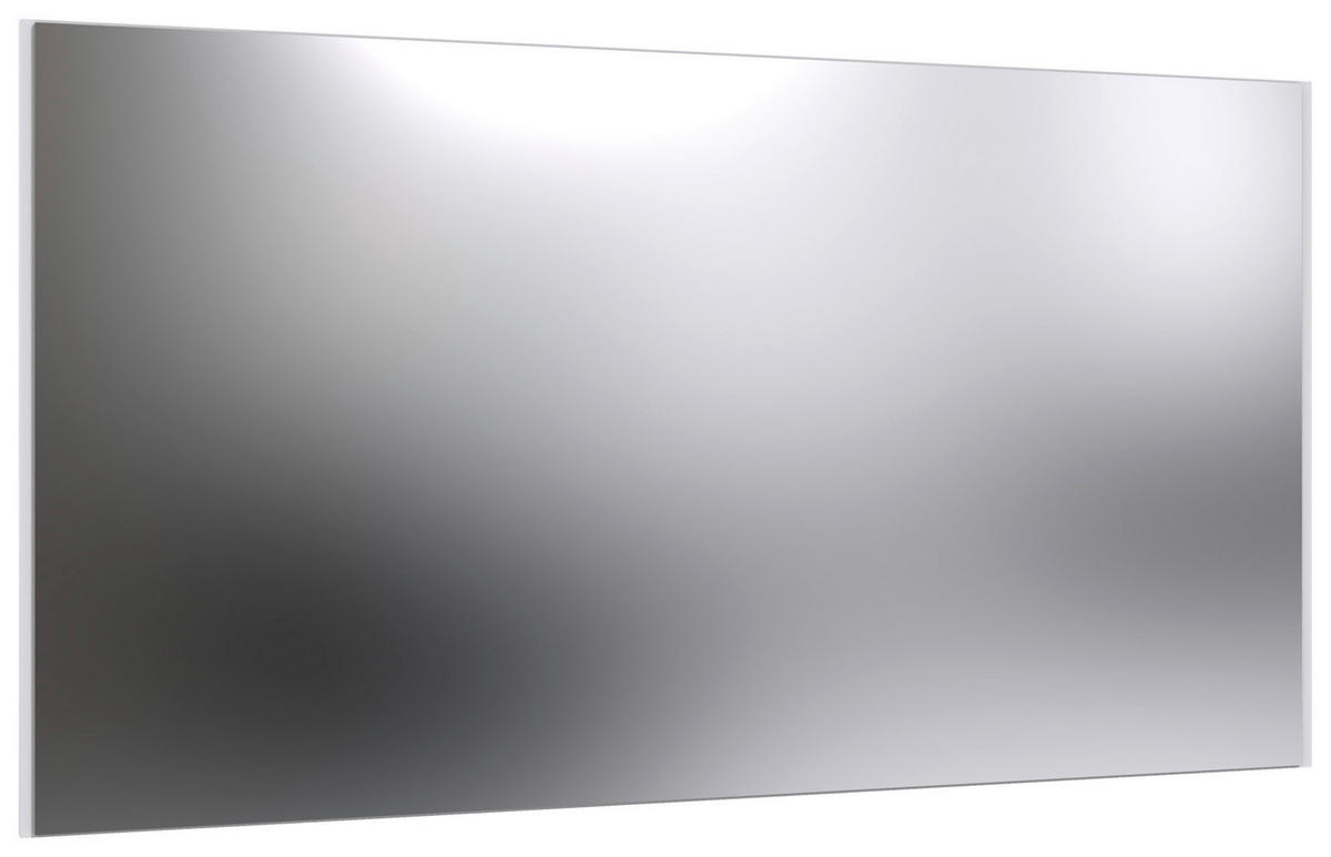 SPIEGEL 58/106/2 cm    in rechteckig  - Weiß, Design, Glas/Holzwerkstoff (58/106/2cm) - Boxxx