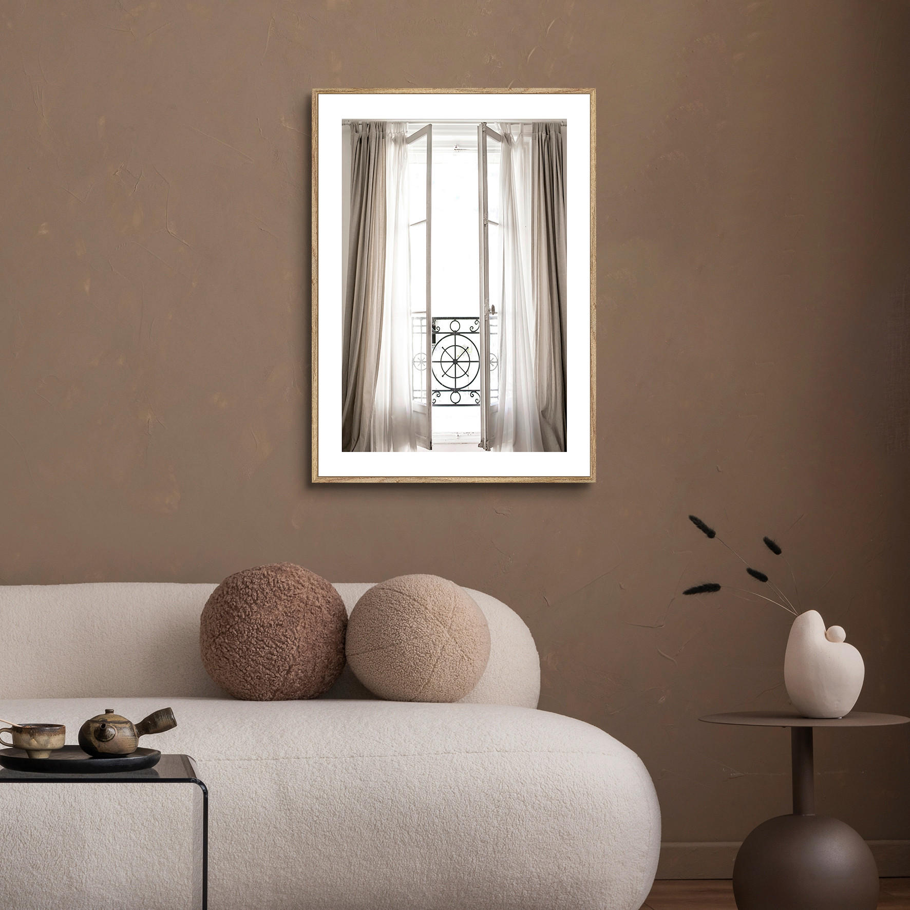 TIŠTĚNÉ OBRAZY NA PLÁTNĚ, architektura, 51,2/71,2 cm  - barvy dubu/vícebarevná, Basics, kompozitní dřevo (51,2/71,2cm) - Monee
