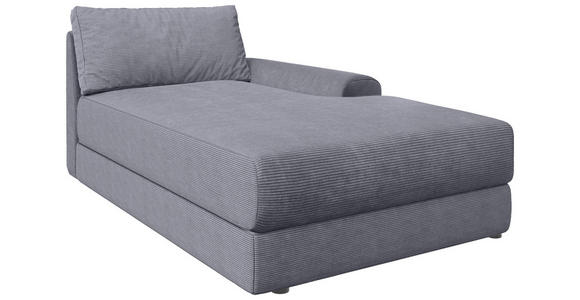 BIGSOFA Cord Dunkelgrau  - Dunkelgrau/Schwarz, MODERN, Kunststoff/Textil (117/93/190cm) - Carryhome