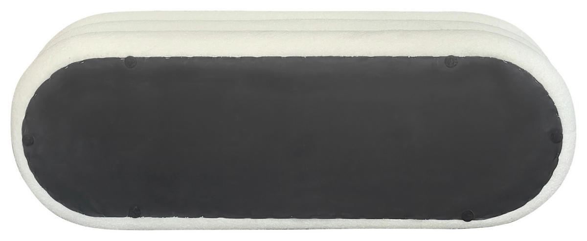 TRUHENBANK in Holz, Textil 120/42/42 cm  - Weiß, LIFESTYLE, Holz/Textil (120/42/42cm) - Xora