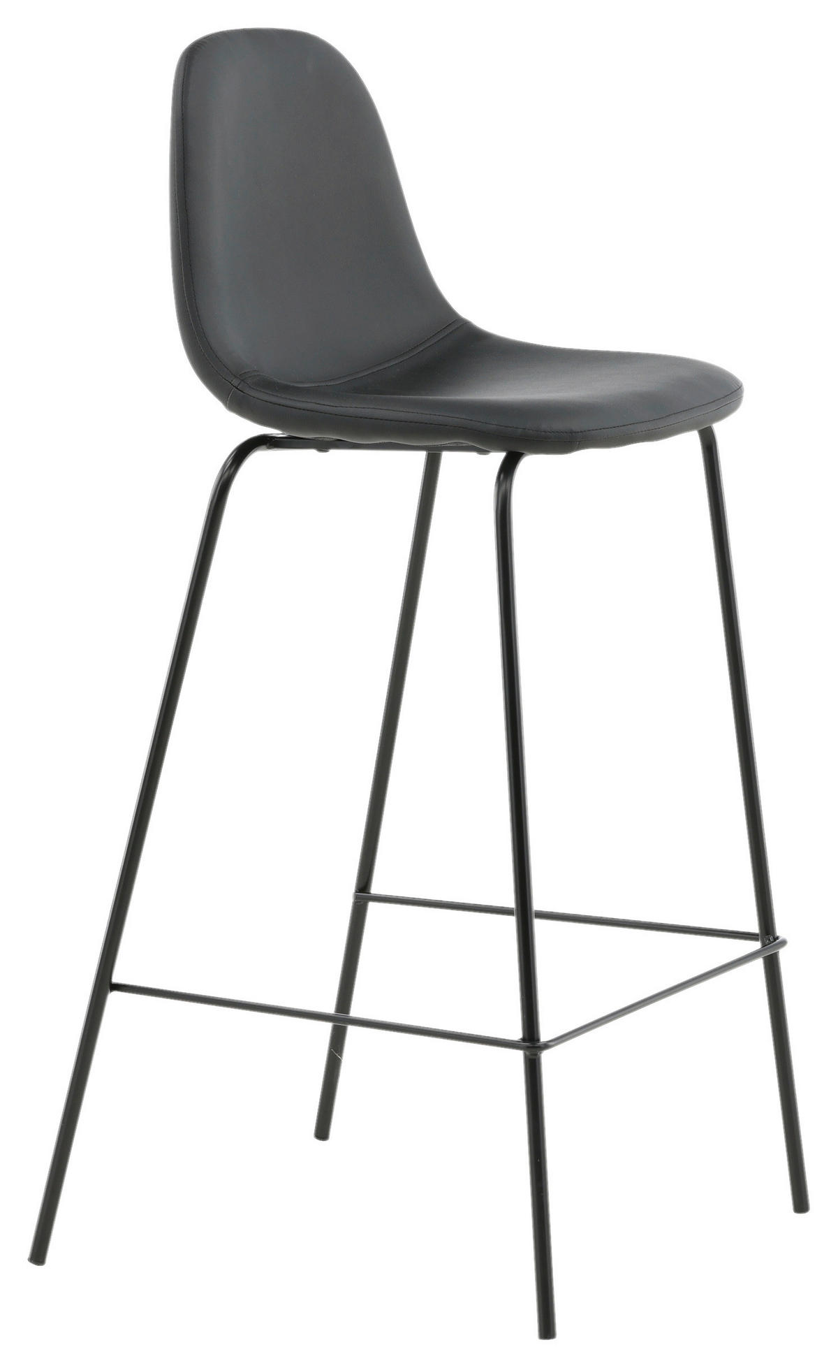 BARPALL SET i svart  - svart, Design, metall/textil (41,5/105/43cm) - Livetastic