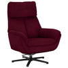 RELAXSESSEL in Textil Beere  - Beere/Schwarz, Design, Textil/Metall (79/108/89cm) - Beldomo Style