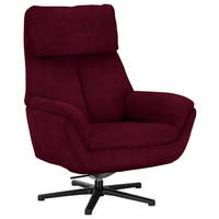 RELAXSESSEL in Textil Beere  - Beere/Schwarz, Design, Textil/Metall (79/108/89cm) - Beldomo Style