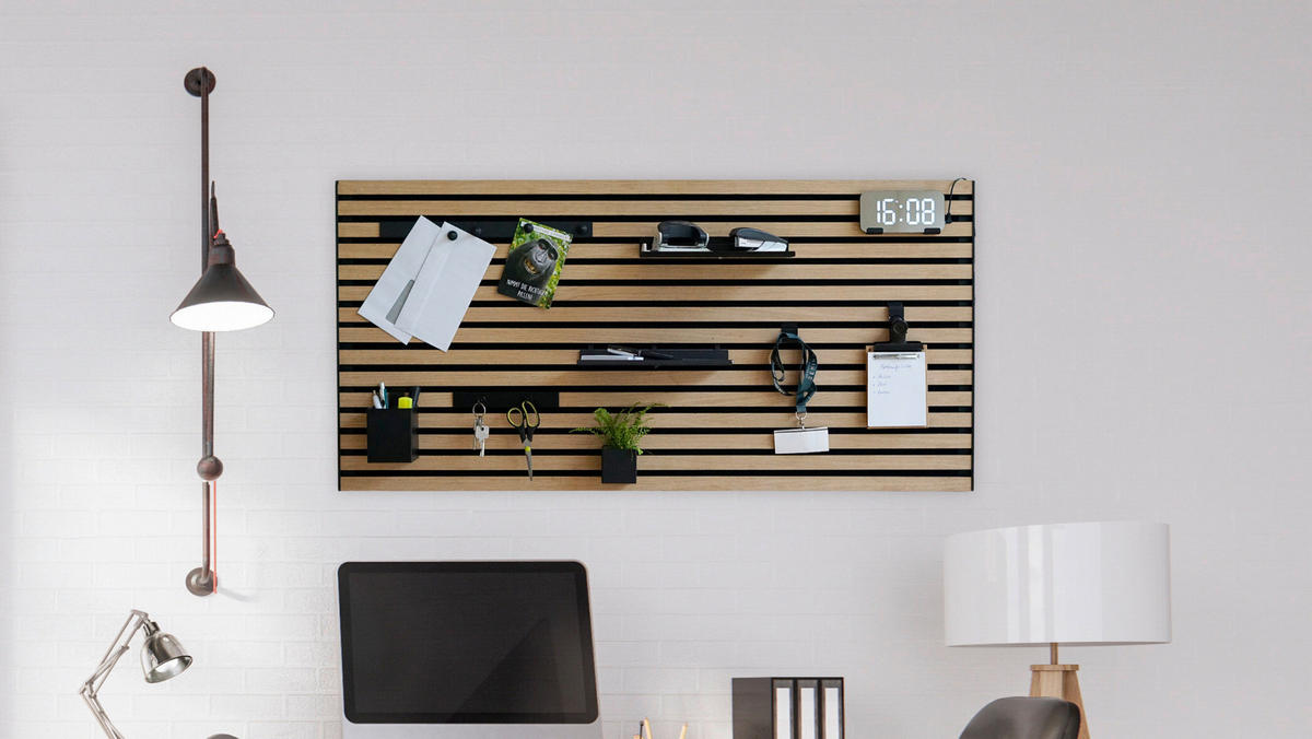 KÜCHEN-ORGANIZER-SET  - Schwarz/Braun, Basics, Holzwerkstoff/Metall (120/60/2cm)