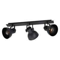 BODOVÉ SVÍTIDLO, 3x40 W/E27, 75,0/9,0 cm  - černá, Basics, kov/dřevo (75,0/9,0cm) - Eglo