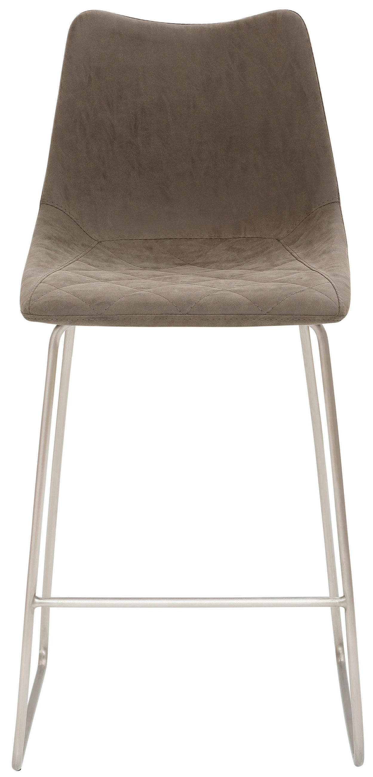 TRESENSTUHL Lederlook Schlammfarben, Edelstahlfarben  - Edelstahlfarben/Schlammfarben, KONVENTIONELL, Textil/Metall (49/99/51cm) - Livetastic