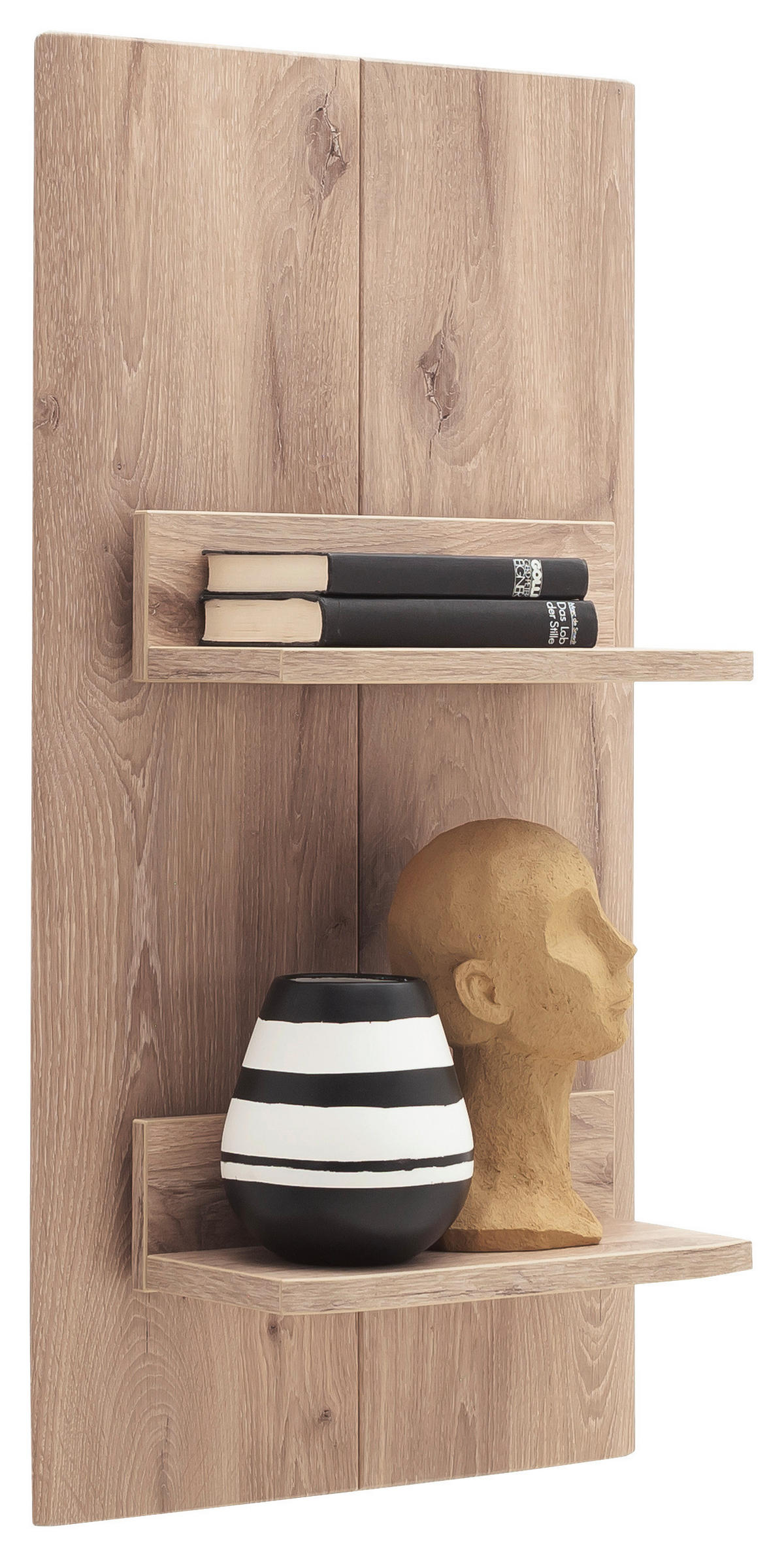 WANDREGAL 50/96/21 cm  - Eichefarben, Design, Holzwerkstoff (50/96/21cm) - MID.YOU