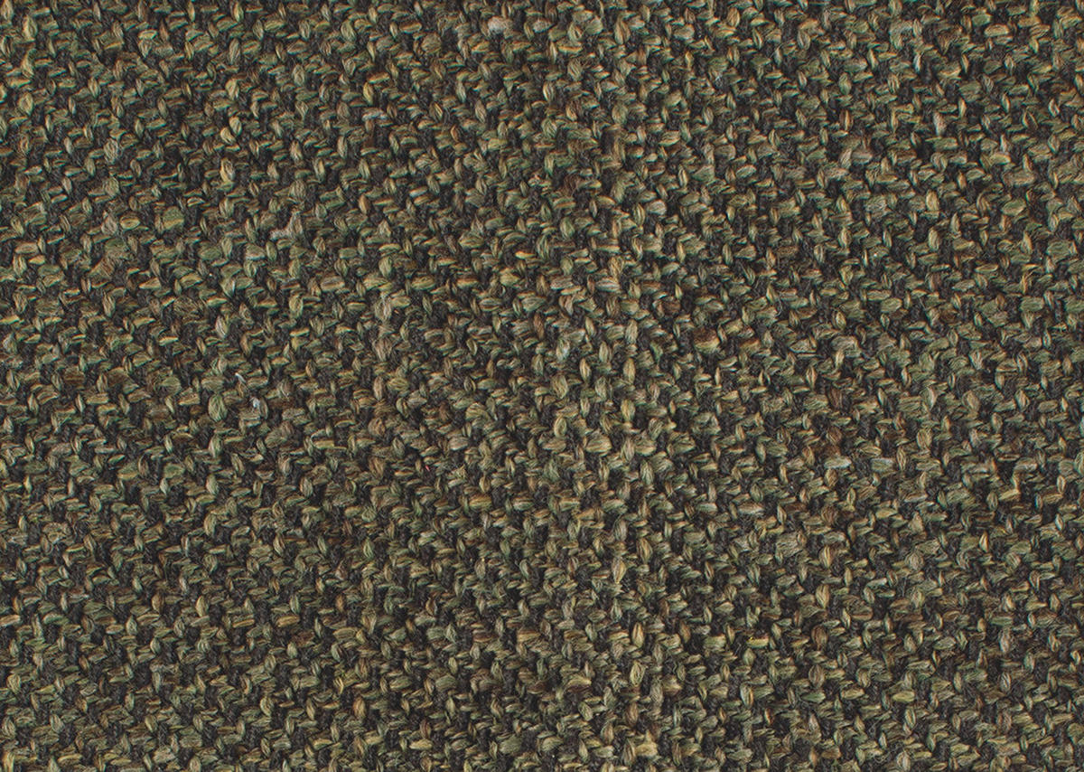 ECKSOFA in Flachgewebe Dunkelgrün  - Dunkelgrün/Schwarz, Design, Textil/Metall (250/310cm) - Moderano