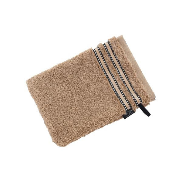 Vossen Waschlappen Cult de Luxe Braun 16x22 cm