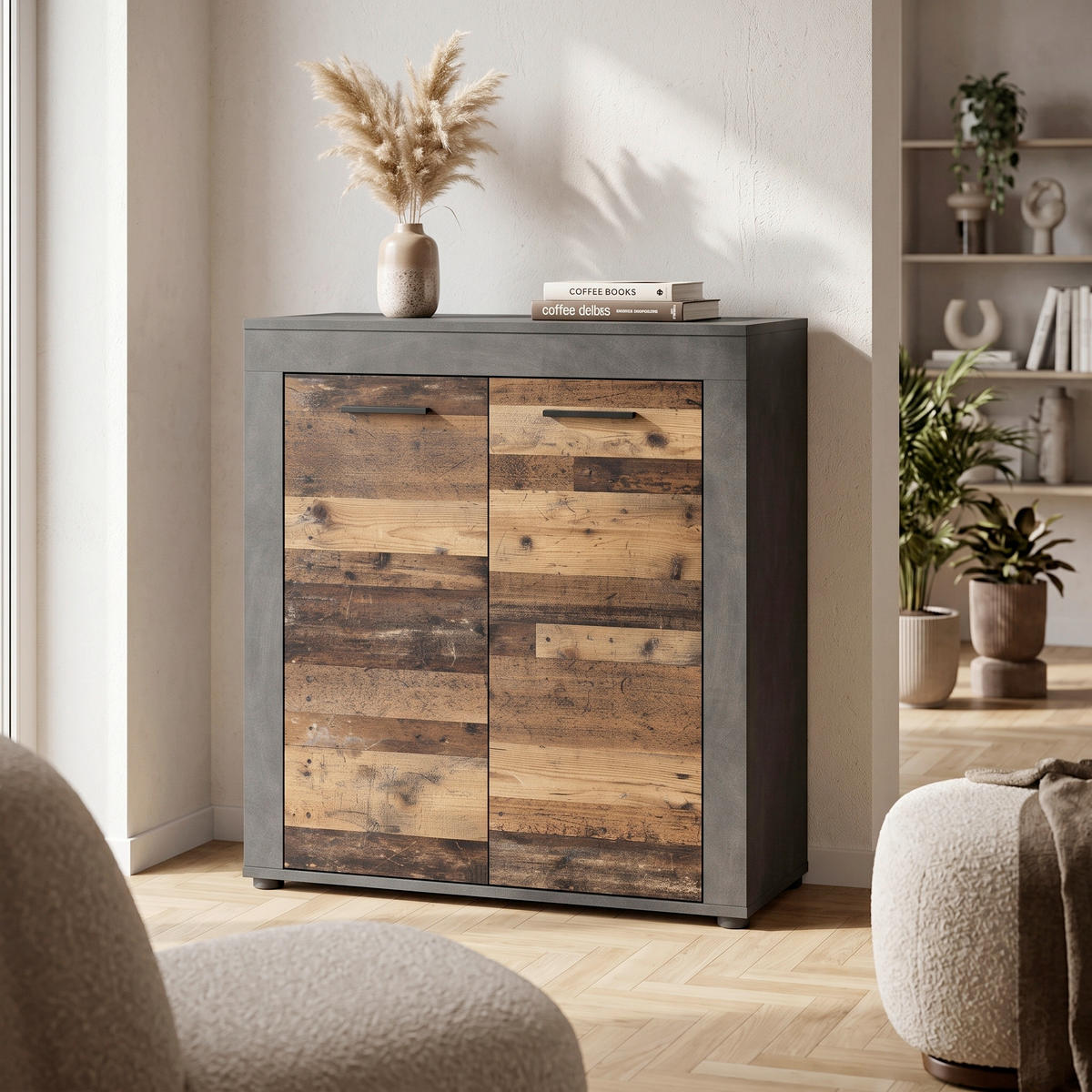 HIGHBOARD Jam 80/88/35 cm  - Anthrazit/Silberfarben, Design, Holzwerkstoff/Kunststoff (80/88/35cm) - MID.YOU