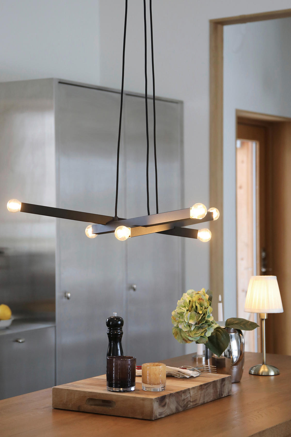 PENDELLEUCHTE Stack 79,5/9,5/79,5 cm  - Schwarz, Basics, Metall (79,5/9,5/79,5cm) - Markslöjd