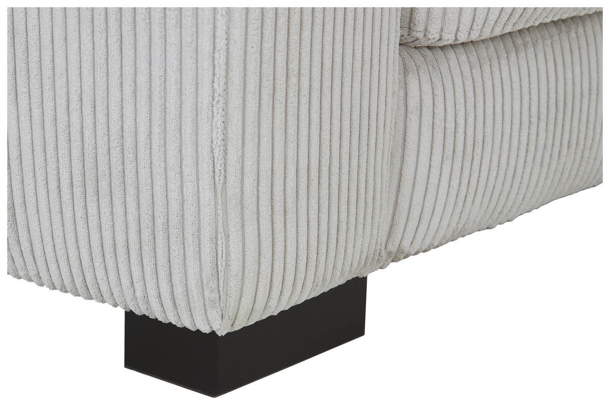 2,5-SITS SOFFA i manchester greige  - greige/svart, Klassisk, trä/textil (203/83/126cm) - MID.YOU
