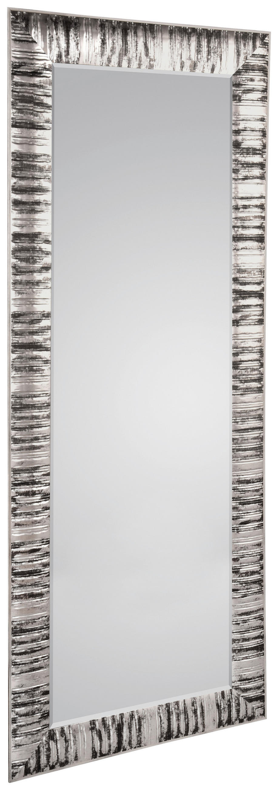 Oglindă De Perete  90/190 cm   - argintiu/negru, Modern, plastic/sticlă (90/190cm) - Ti'me