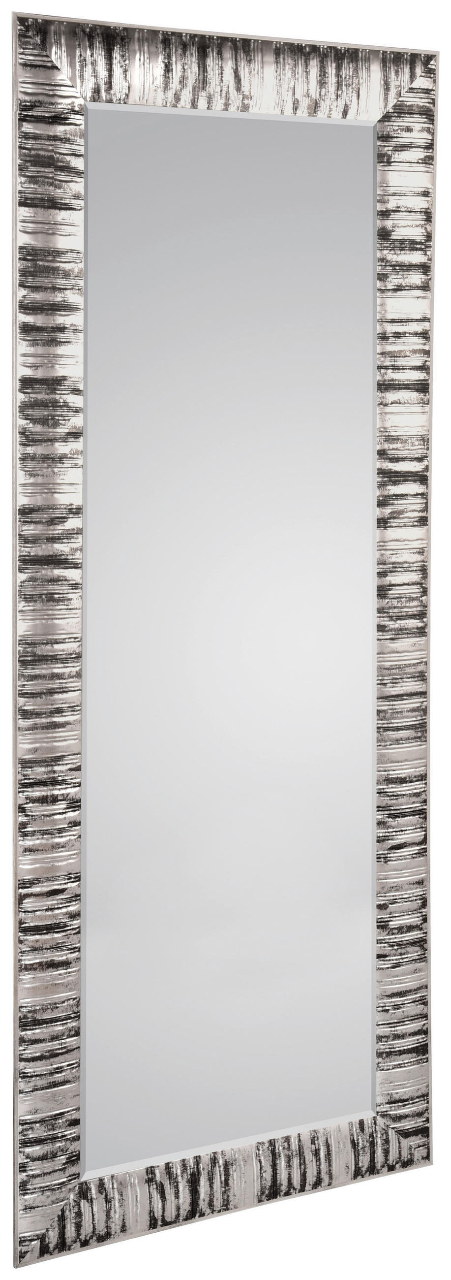 Oglindă De Perete  90/190 cm   - argintiu/negru, Modern, plastic/sticlă (90/190cm) - Ti'me