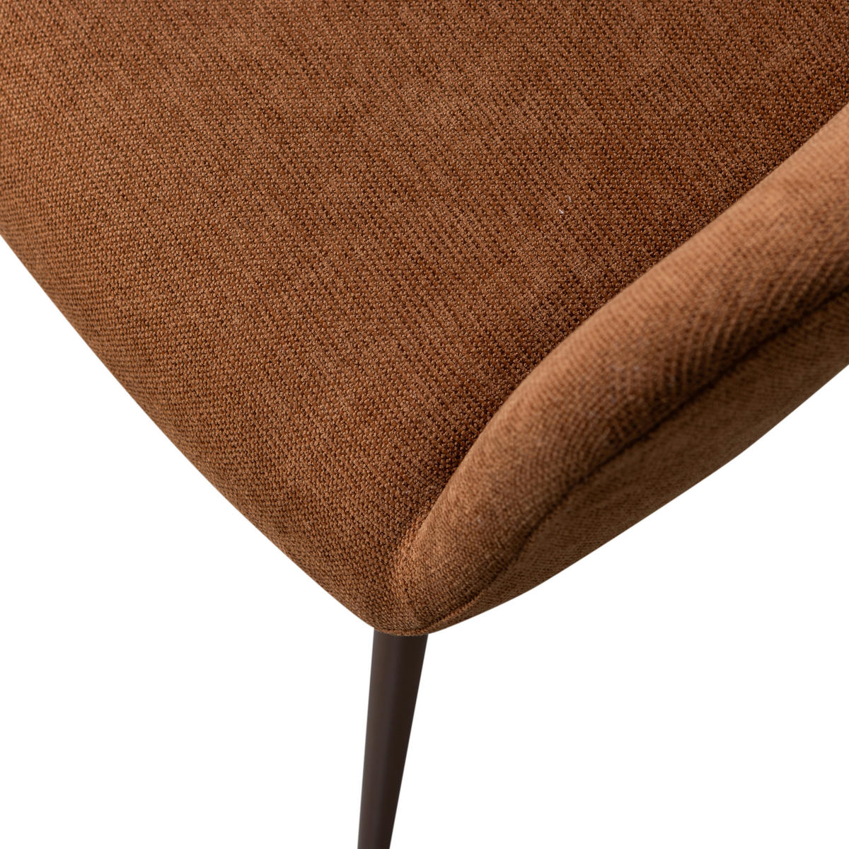 ARMLEHNSTUHL-SET 2 Stück  in Webstoff  - Dunkelbraun/Braun, MODERN, Textil/Metall (58/80/58cm) - Livetastic