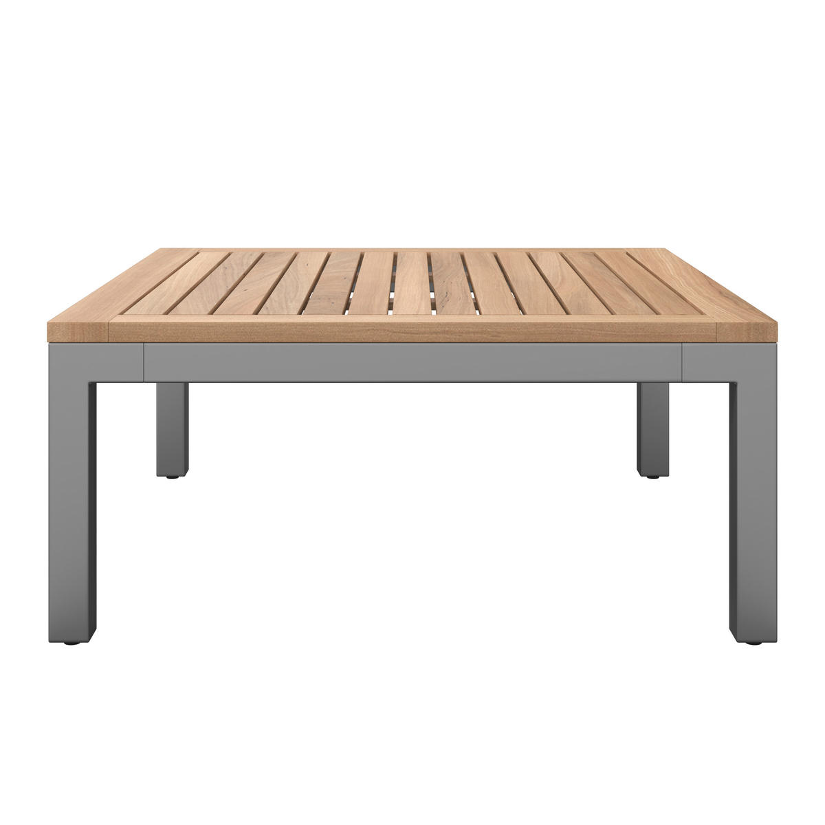 LOUNGEGARNITUR  138/207 cm  vollmassiv Stahl  - Braun/Grau, MODERN, Holz/Metall (138/207cm) - Ambia Garden