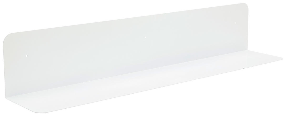 WANDBOARD Weiß  - Weiß, Design, Metall (100/18/18cm) - MID.YOU