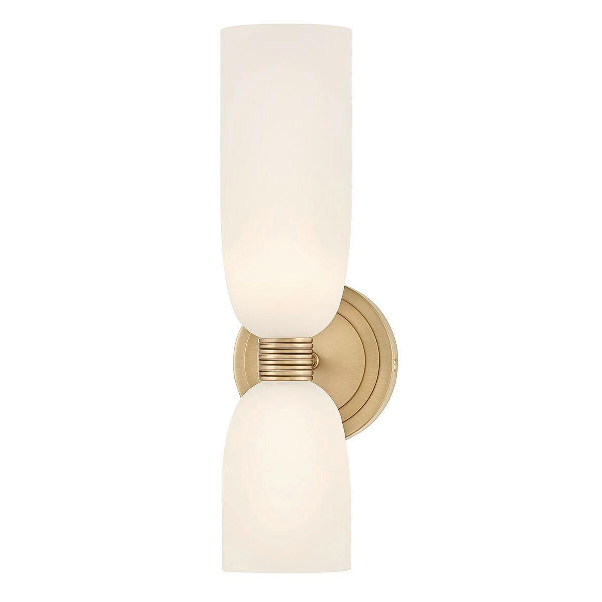 BADEZIMMER-WANDLEUCHTE Tallulah  37,3/12/14,5 cm  - Messingfarben, KONVENTIONELL, Glas/Metall (37,3/12/14,5cm) - Elstead Lighting