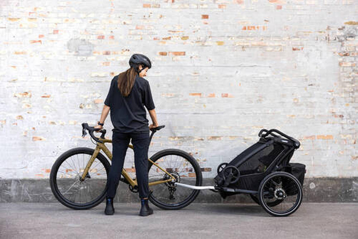 FAHRRADANHÄNGER   Chariot Sport2 dbl  - Schwarz, Basics, Textil/Metall (88/34/73cm) - Thule