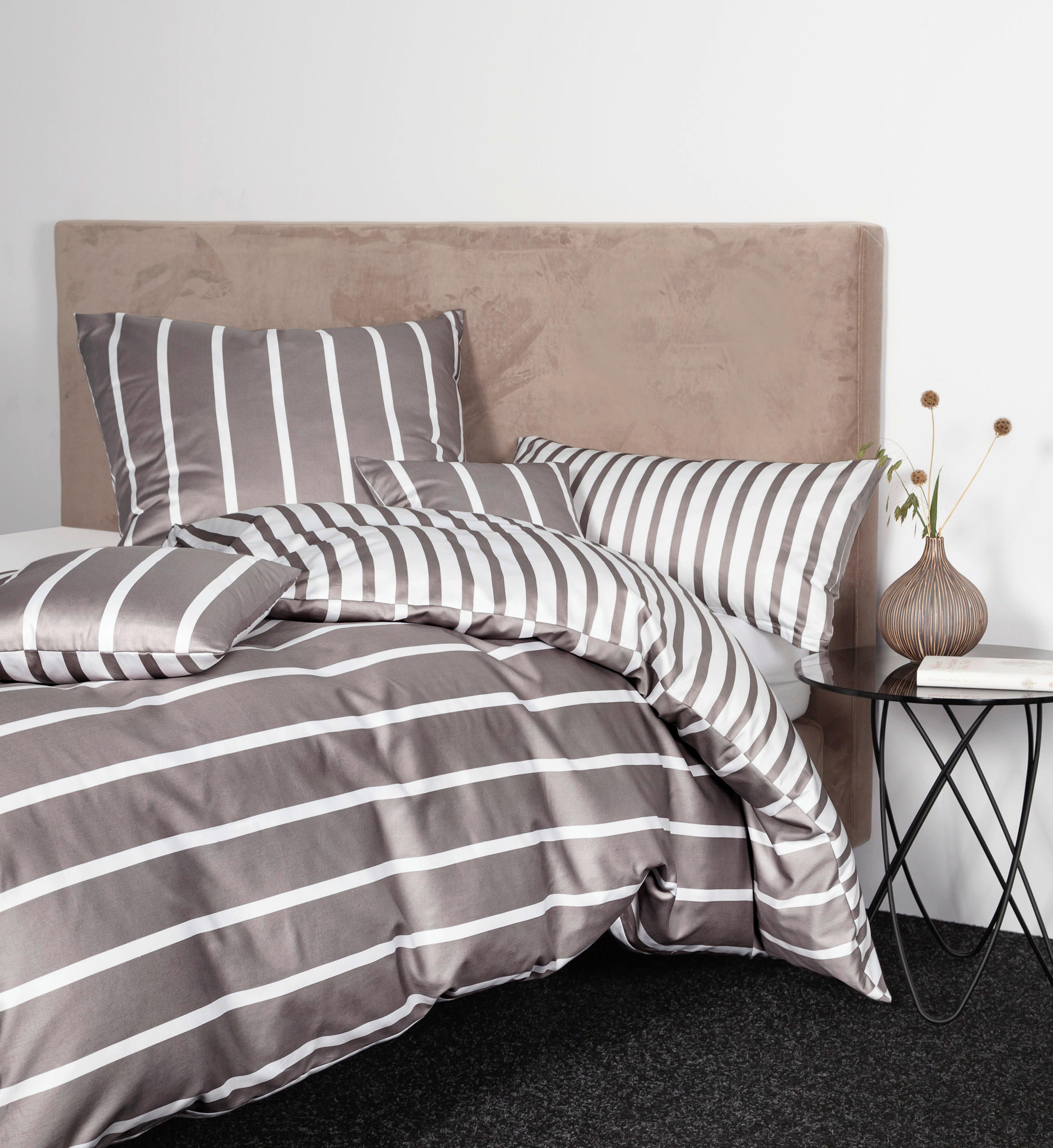 WENDEBETTWÄSCHE 135/200 cm  - Braun, Design, Textil (135/200cm) - Janine