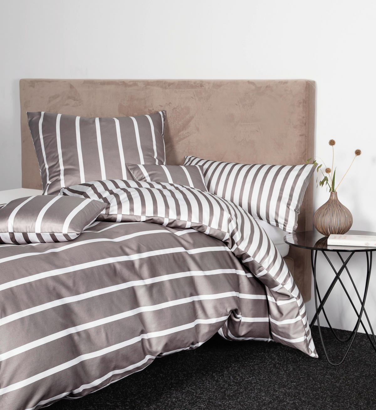 WENDEBETTWÄSCHE 135/200 cm  - Braun, Design, Textil (135/200cm) - Janine