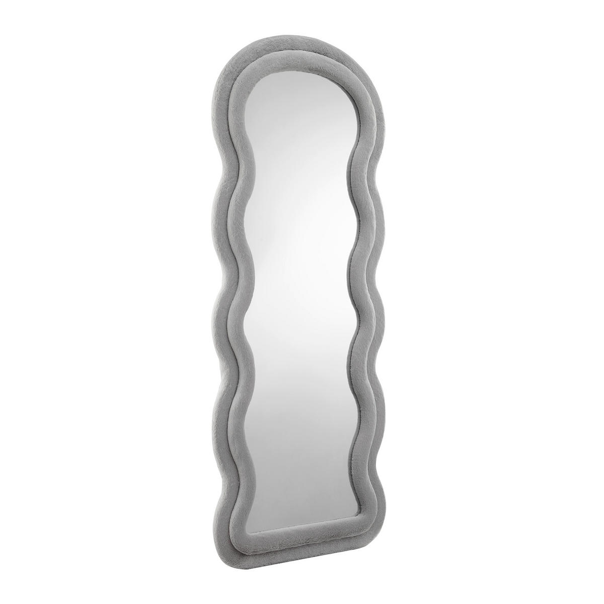 STANDSPIEGEL 70/170/3 cm  - Hellgrau, Design, Glas/Holzwerkstoff (70/170/3cm) - Livetastic