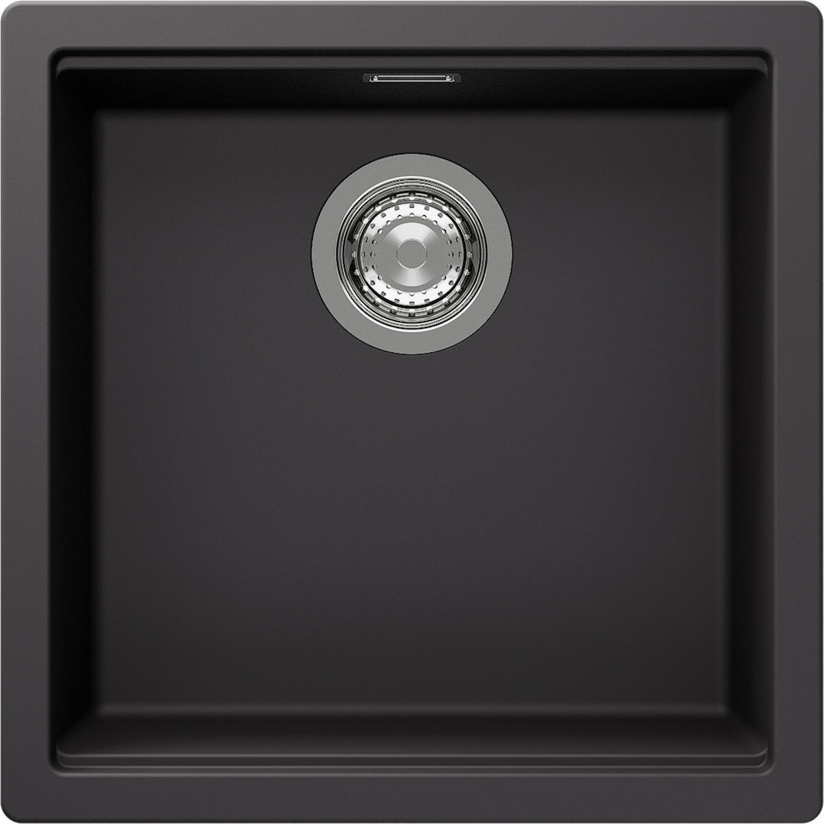 SPÜLE KIRN100UDSK  - Grau, Basics, Stein (45,6/28,9/45,6cm) - Schock