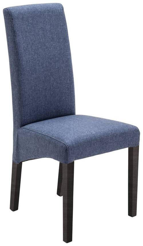 STUHL Webstoff Blau, Buche Kolonial - Blau/Buche Kolonial, KONVENTIONELL, Holz/Textil (47/102/57cm) - Carryhome