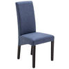 STUHL Webstoff Blau, Buche Kolonial  - Blau/Buche Kolonial, KONVENTIONELL, Holz/Textil (47/102/57cm) - Carryhome