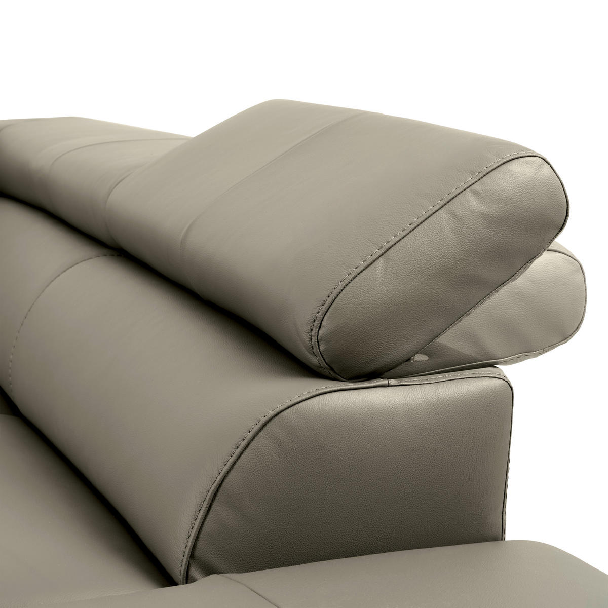 ECKSOFA in Lederlook Kombination Echtleder/Lederlook Schlammfarben  - Schlammfarben/Schwarz, Design, Leder/Textil (256/220cm) - Celina Home