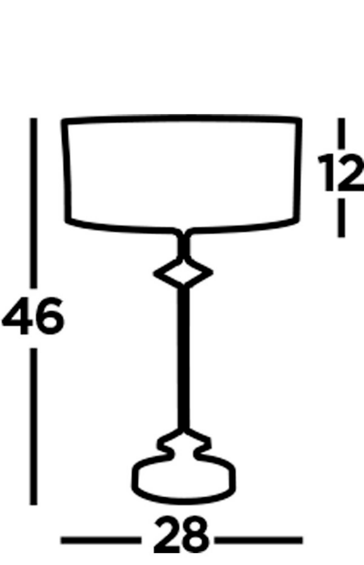NAMIZNA SVETILKA  Ontario      46/28 cm       - barve kroma/črna, Design, kovina/umetna masa (46/28cm)