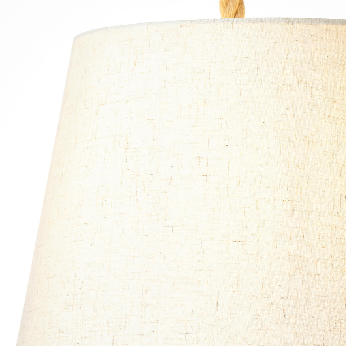 HÄNGELEUCHTE 35/130 cm    - Weiss/Naturfarben, Basics, Textil/Metall (35/130cm) - Brilliant