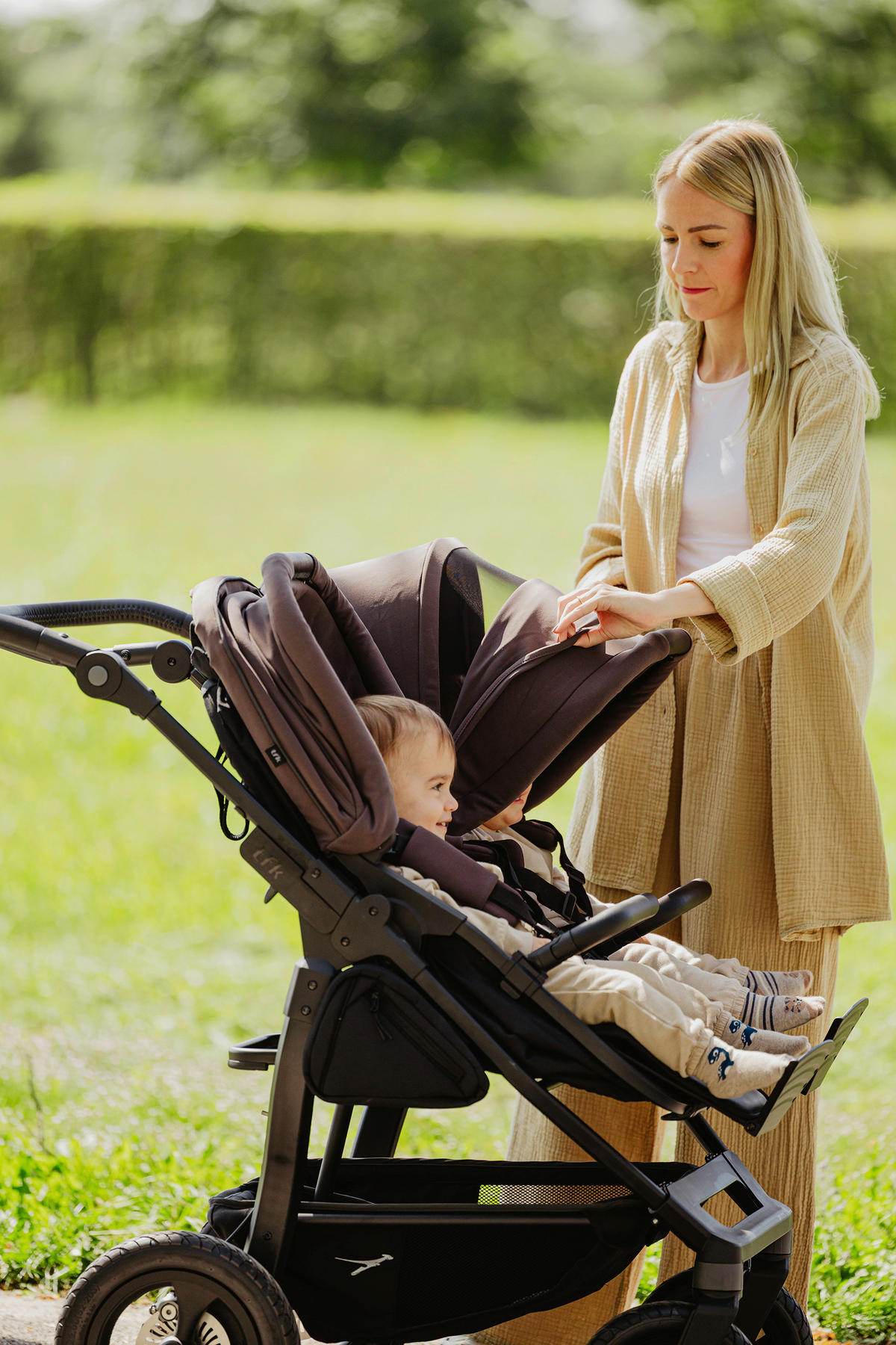 ZWILLINGSWAGEN  - Anthrazit, Basics, Metall (78,5/110/108cm) - TFK