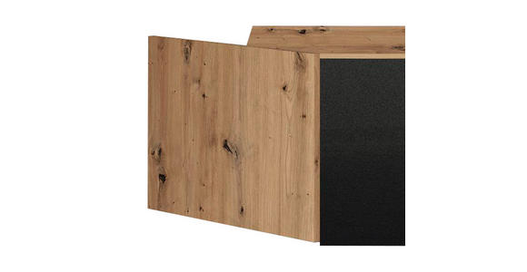AUFSATZSCHRANK 117/39/117 cm Dunkelgrau, Eiche Artisan - Dunkelgrau/Silberfarben, Design, Holzwerkstoff/Kunststoff (117/39/117cm) - Carryhome