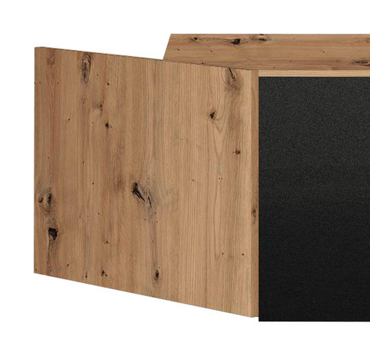 AUFSATZSCHRANK 117/39/117 cm   - Dunkelgrau/Silberfarben, Design, Holzwerkstoff/Kunststoff (117/39/117cm) - Carryhome