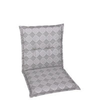 SZÉKPÁRNA szürke rombusz  - szürke, Konventionell, textil (50/6/100cm)