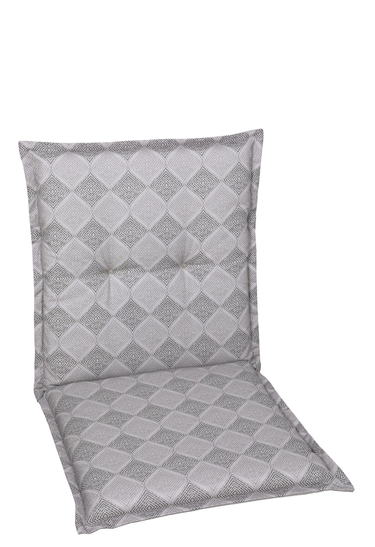 SZÉKPÁRNA szürke rombusz  - szürke, Konventionell, textil (50/6/100cm)