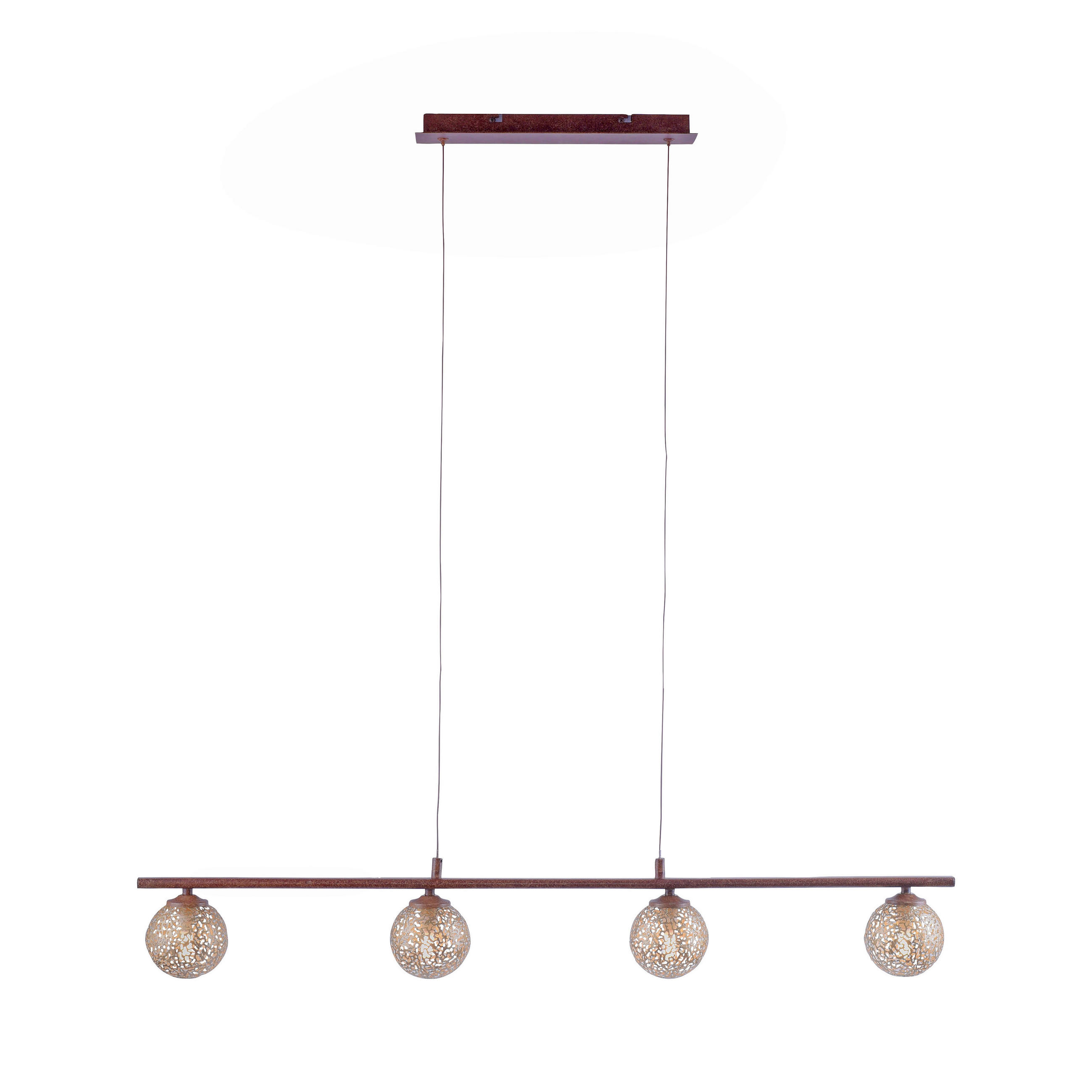 SVJETILJKA VISEĆA  - boje hrđe, Romantično / ladanjski, metal/plastika (102/11/120cm)