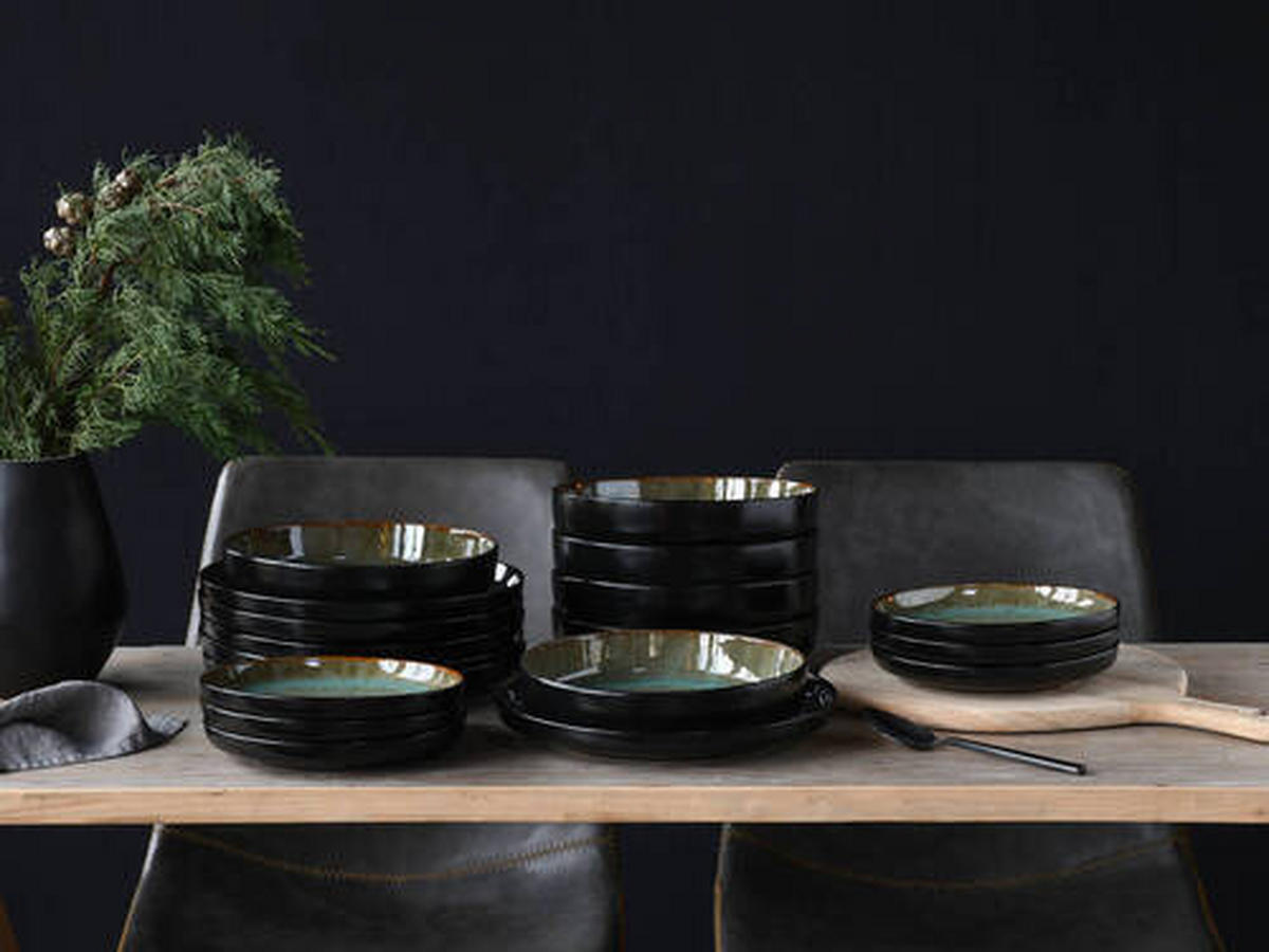 SERVIS 18 delar  - grön, Trend, keramik (44/43/32null) - Creatable