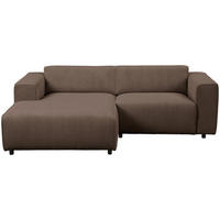 HÖRNSOFFA i manchester brun  - brun/svart, Design, textil/plast (161/234cm) - Livetastic