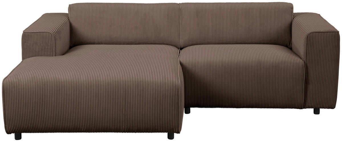 HÖRNSOFFA i manchester brun  - brun/svart, Design, textil/plast (161/234cm) - Livetastic