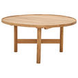 COUCHTISCH Wildeiche massiv 80/80/40 cm rund Wildeiche  - Wildeiche, Design, Holz (80/80/40cm) - Linea Natura